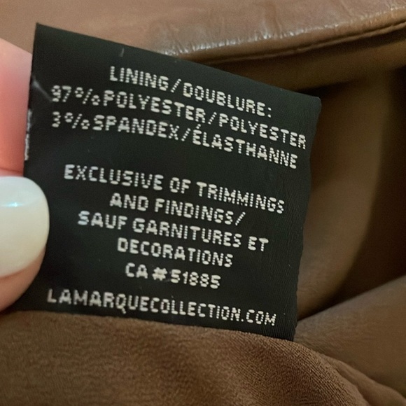 Lamarque X Revorve corey mini dress tan leather brown one shoulder size M - Picture 5 of 16